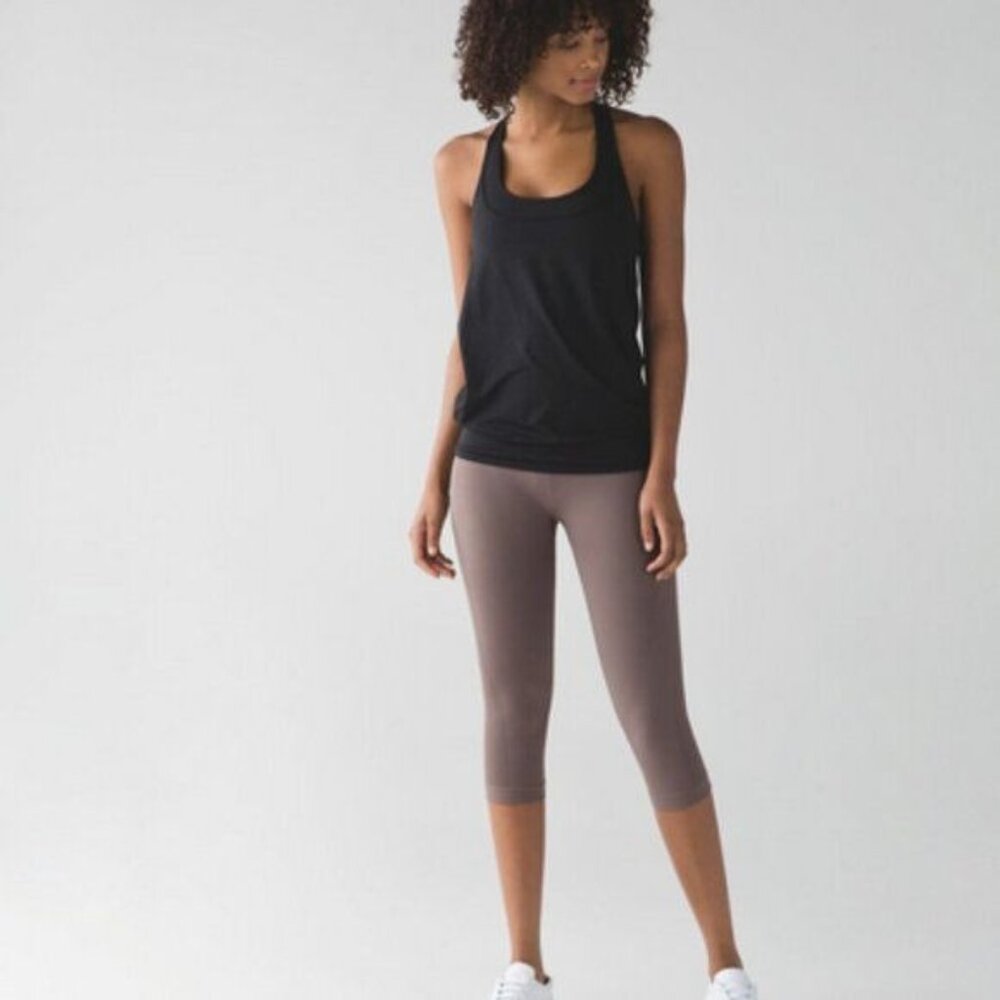 Lululemon Flow & Go Crop Cool Cocoa (Mauve) Size 4